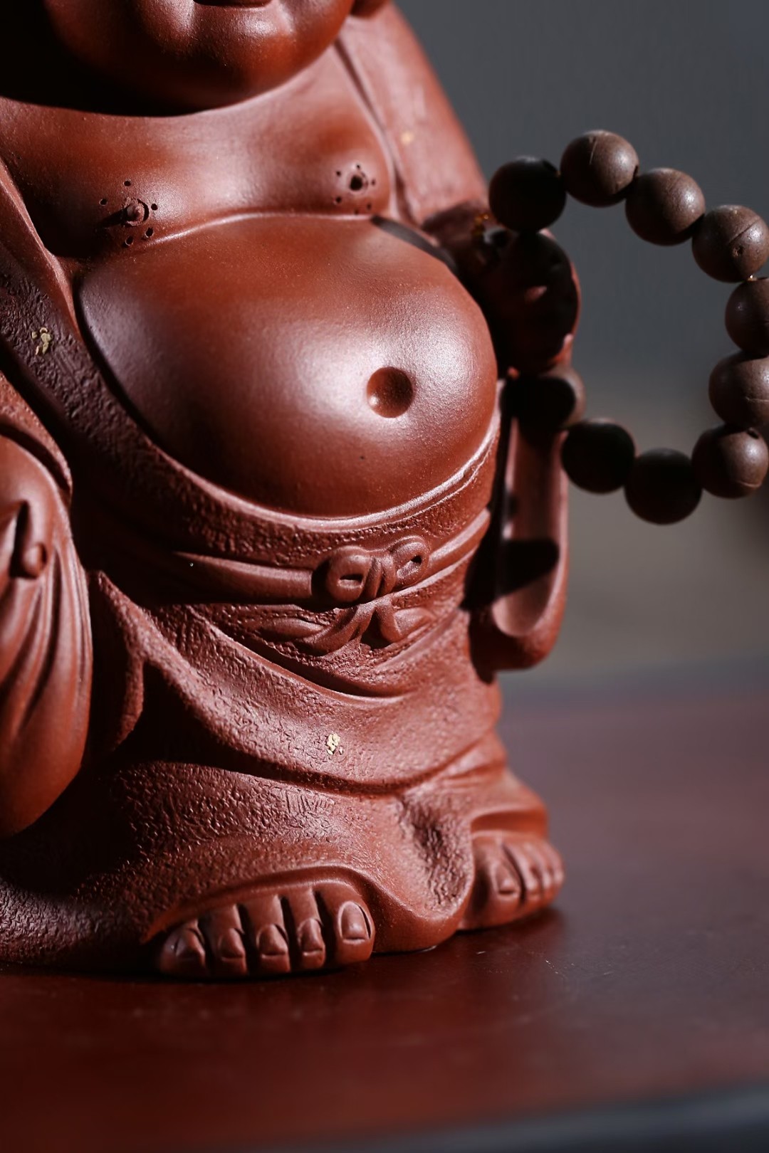 Zen Series – Standing Maitreya Buddha in Zisha Clay – Tea Pet