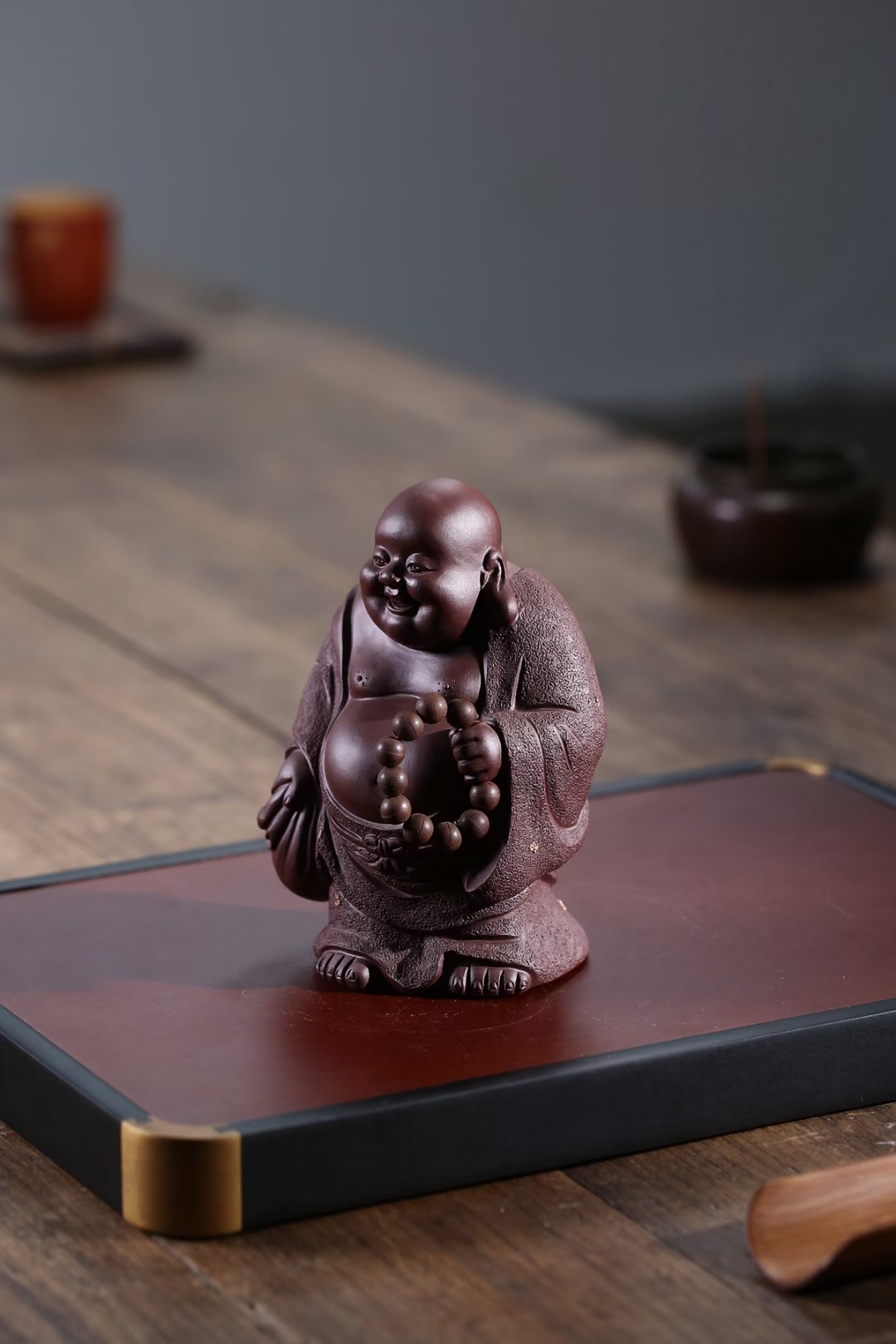 Zen Series – Standing Maitreya Buddha in Zisha Clay – Tea Pet